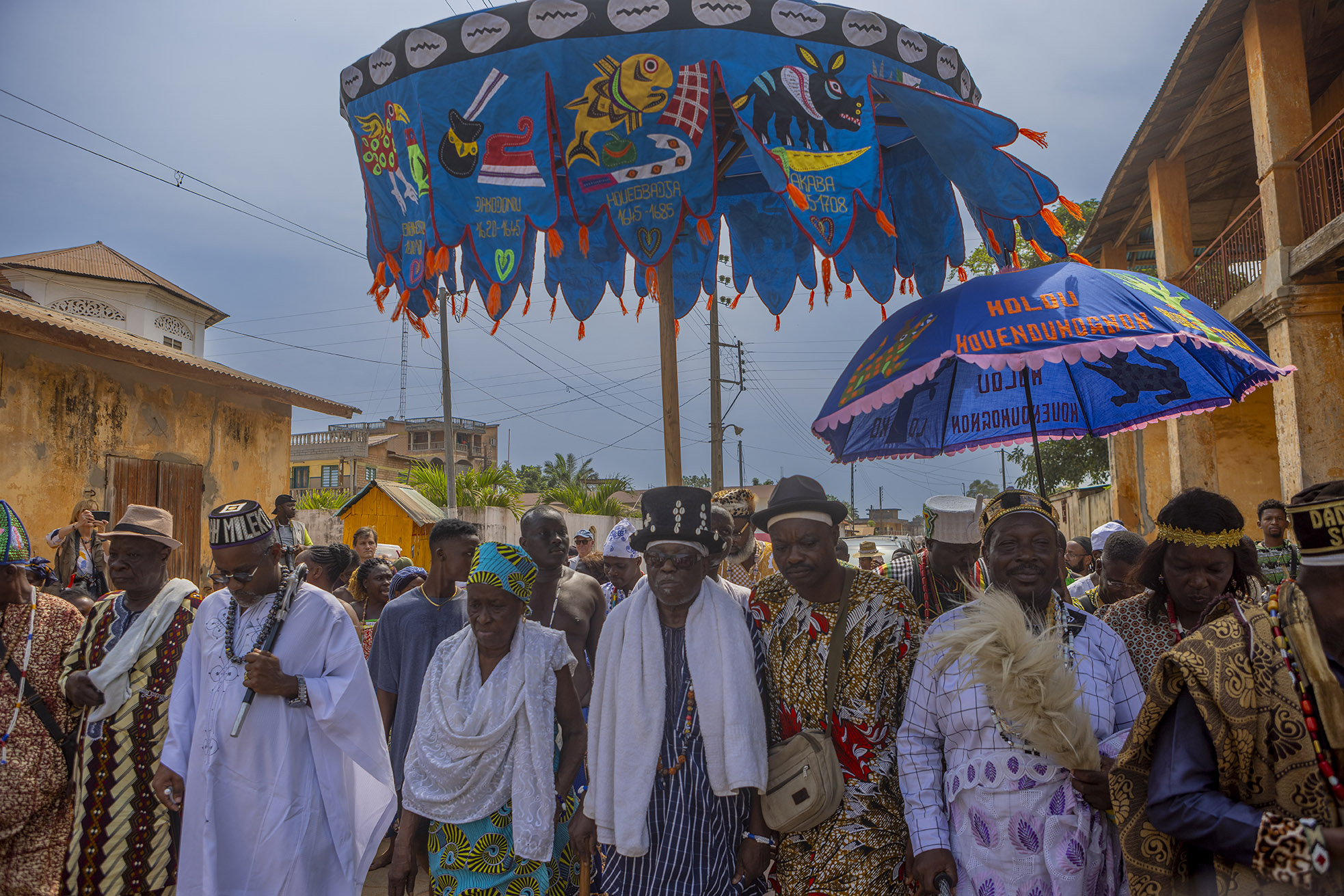 Chiefs procesing to the python shrine 